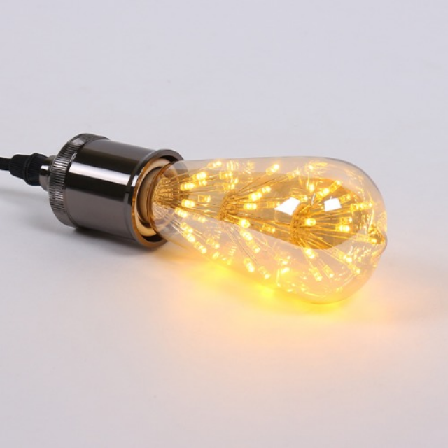 LED 에디슨전구 눈꽃 ST64 2W 레일조명