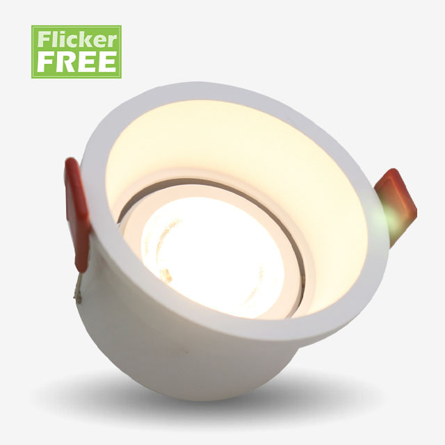 플리커프리 모어 3인치 COB 일체형 LED 8W 매입등 전구색 주백색 주광색