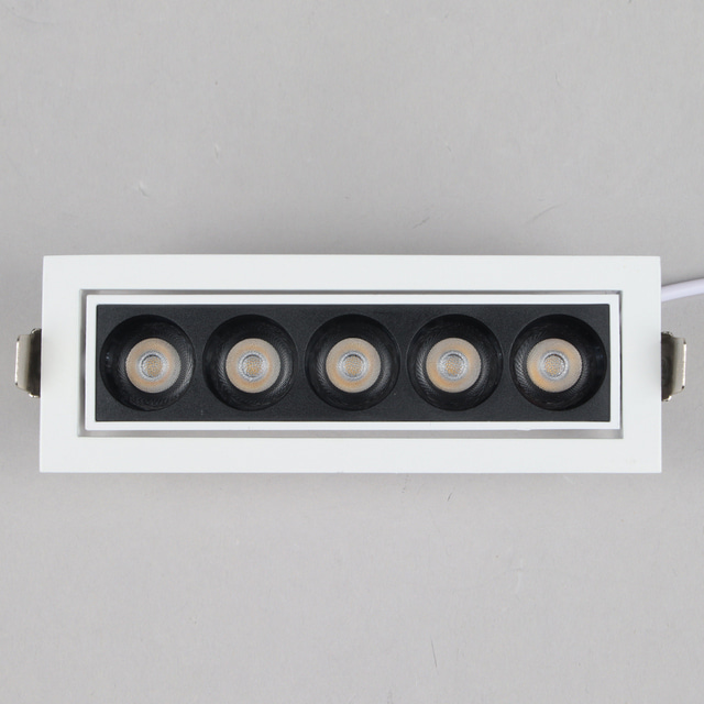 LED 디밍 리모컨 멀티매입등 5구 10w 플리커프리 스포트라이트 조명