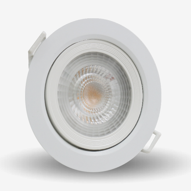LED 4인치 원형 일체형 COB타입 9W 주백색 매입등